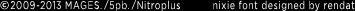 ©2009-2013 MAGES./5pb./Nitroplus　nixie font designed by rendat